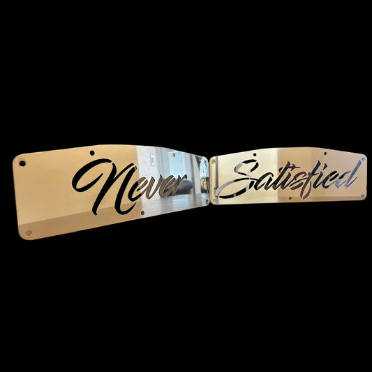 Never Satisfied Mud Flap Weights